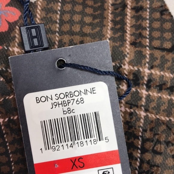 Tommy Hilfiger Printed Faux-Wrap Peasant Dress - Picture 7 of 7